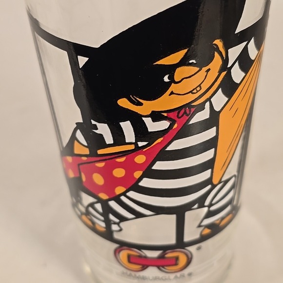 Vintage 1977 McDonalds Hamburglar Collectors Glass Action Series No Box - Picture 3 of 7